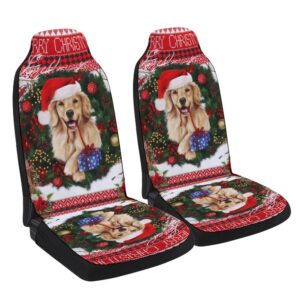 Golden Retriever Christmas Seat Cover Cars, Christmas…