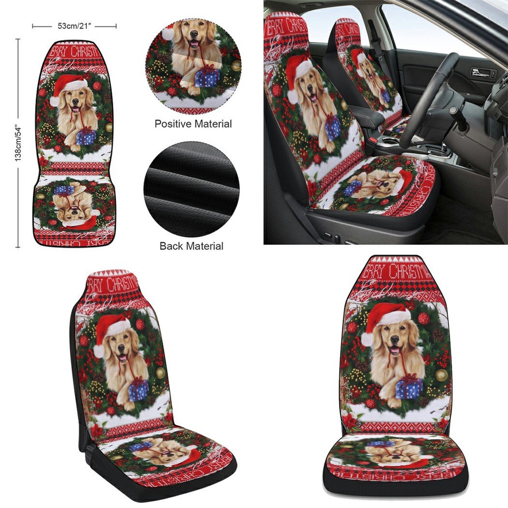 Golden Retriever Christmas Seat Cover Cars, Christmas Car Seat Cover, Car Seat Cover Golden Retriever Christmas Seat Cover Cars, Christmas Car Seat Cover, Car Seat Cover
