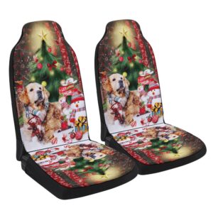 Golden Retriever Merry Christmas Seat Cover Cars,…
