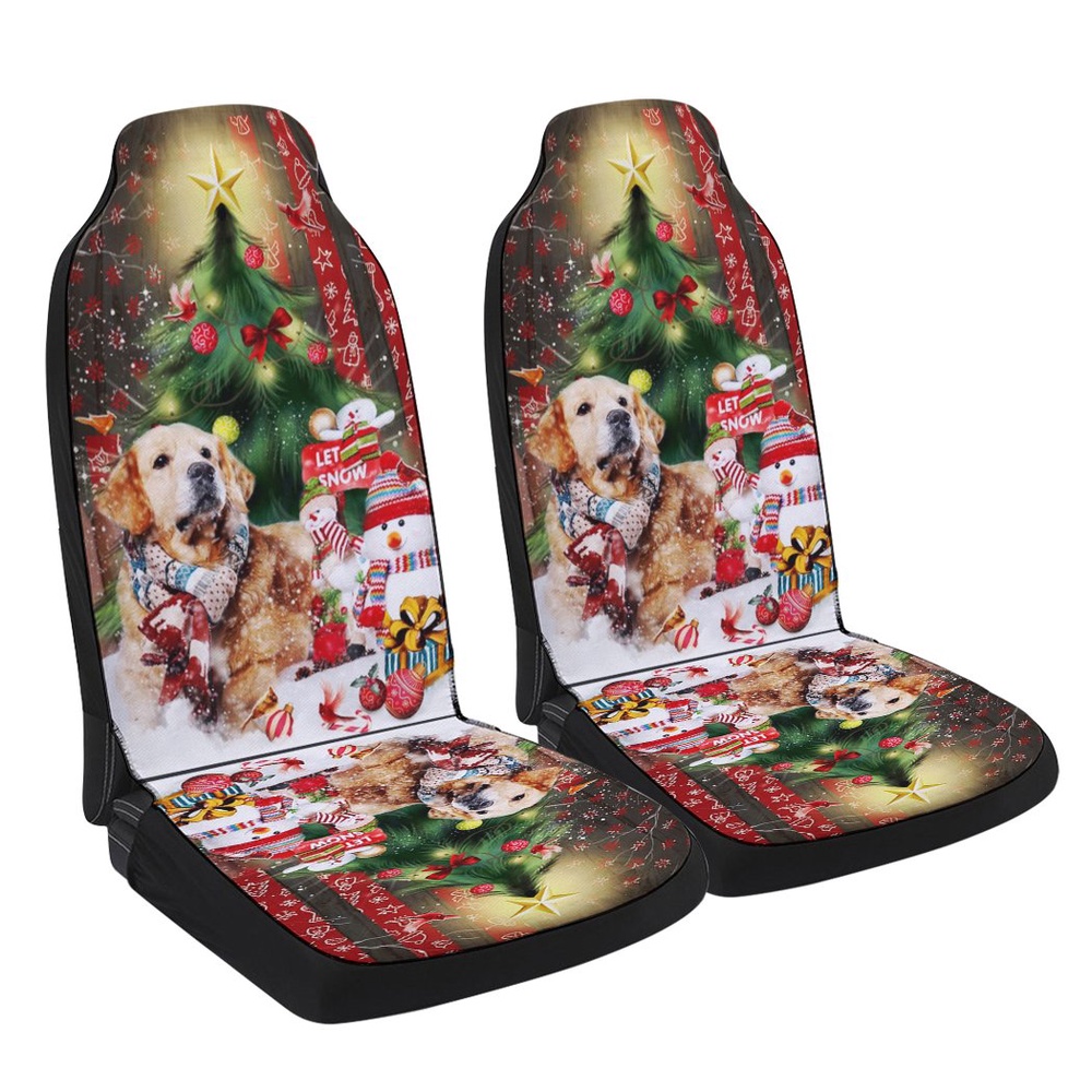 Golden Retriever Merry Christmas Seat Cover Cars, Christmas Car Seat Cover, Car Seat Cover Golden Retriever Merry Christmas Seat Cover Cars, Christmas Car Seat Cover, Car Seat Cover
