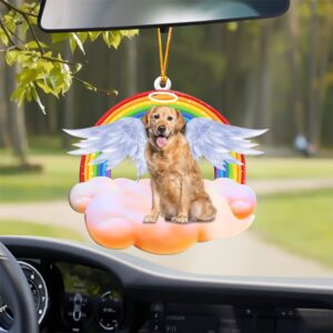 Golden Retriever With Angel Wings Memorial Ornament,…