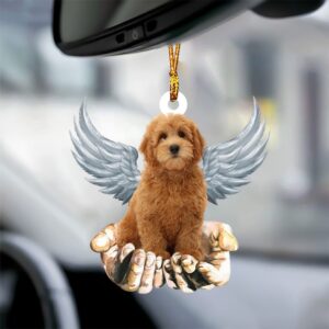 Goldendoodle Angel Dog Memorial Ornament, Christmas Ornament,…