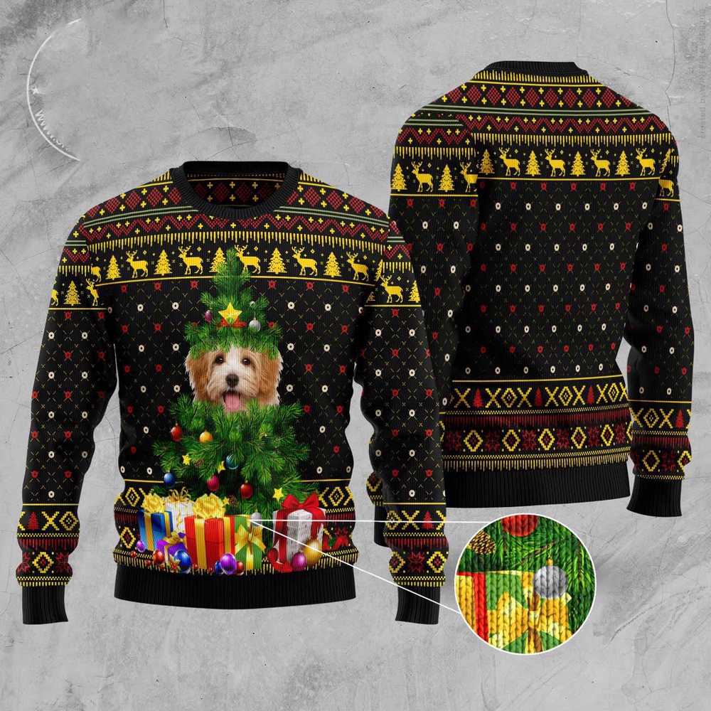 Goldendoodle Pine Ugly Christmas Sweater, Christmas Sweater, Ugly Sweater, Funny Xmas Sweaters