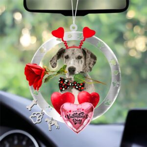 Great Dane With Rose & Heart Balloon…