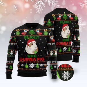 Guinea Pig Be Jolly Ugly Christmas Sweater,…