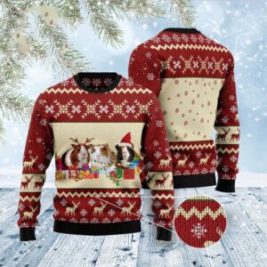 Guinea Pig Snow Ugly Christmas Sweater, Christmas…