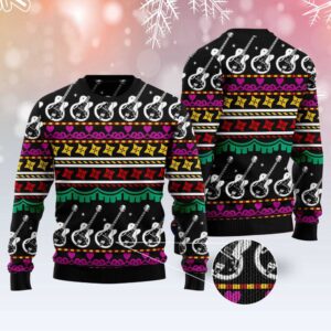 Guitar Christmas Ugly Christmas Sweater, Christmas Sweater,…