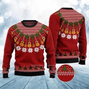 Guitar Lover Ugly Christmas Sweater, Christmas Sweater,…