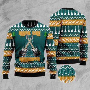 Guitar Rock The Holiday Ugly Christmas Sweater,…
