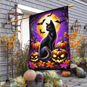 Halloween Black Cat Flag Halloween Flag Halloween Garden Flags Halloween House Flags 2 inrchb.jpg