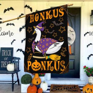 Halloween Honkus Ponkus Witch Duck Flag, Halloween Flag, Halloween Garden Flags, Halloween House Flags