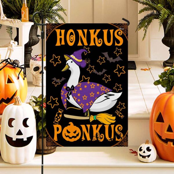 Halloween Honkus Ponkus Witch Duck Flag, Halloween Flag, Halloween Garden Flags, Halloween House Flags