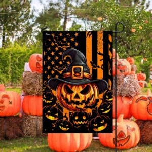 Halloween Pumpkin American Flag, Halloween Flag, Halloween…