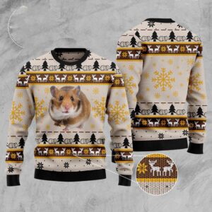 Hamster Cute Ugly Christmas Sweater, Christmas Sweater,…