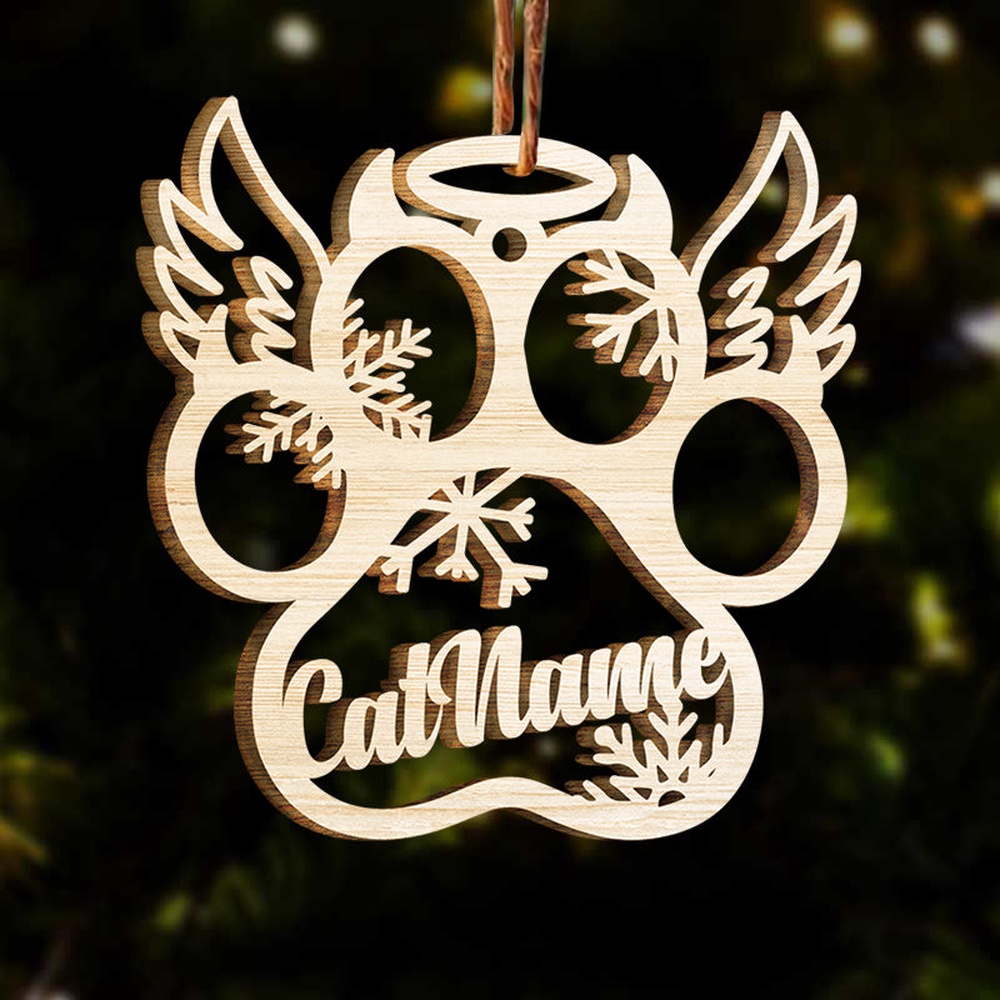 Happy Christmas With Fur Babies – Personalized Paw Ornament, Christmas Ornament, Dog Ornament, Xmas Dog Ornaments Happy Christmas With Fur Babies – Personalized Paw Ornament, Christmas Ornament, Dog Ornament, Xmas Dog Ornaments