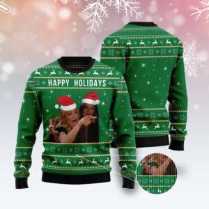 Happy Holiday Ugly Christmas Sweater, Christmas Sweater,…