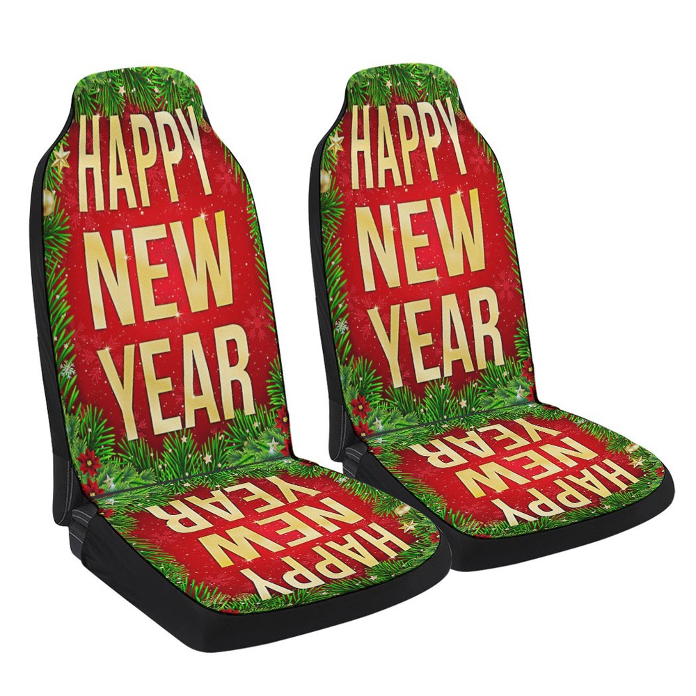 Happy New Year Christmas Seat Cover Cars, Christmas Car Seat Cover, Car Seat Cover Happy New Year Christmas Seat Cover Cars, Christmas Car Seat Cover, Car Seat Cover