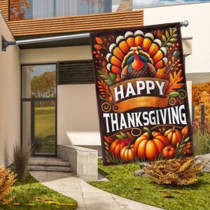 Happy Thanksgiving Day Turkey Flag Halloween Flag Halloween Garden Flags Halloween House Flags 2 iseuvl.jpg