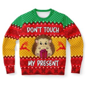 Hedgehog Don’t touch my Present Ugly Christmas…
