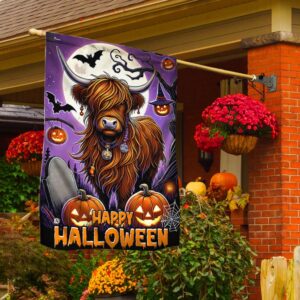 Highland Cow Halloween Flag Halloween Flag Halloween Garden Flags Halloween House Flags 3 ueflze.jpg