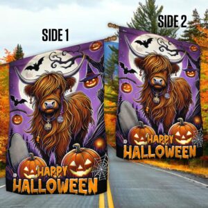 Highland Cow Halloween Flag Halloween Flag Halloween Garden Flags Halloween House Flags 4 hibdo2.jpg