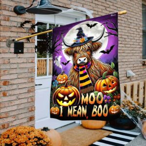 Highland Cow Halloween Moo I Mean Boo…