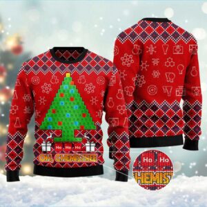Ho Ho Ho Oh Chemistree Ugly Christmas…