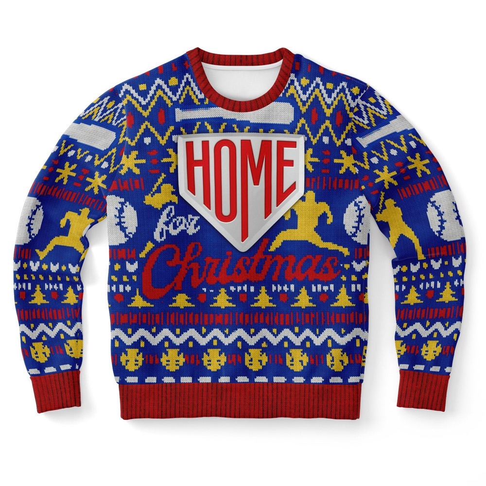 Home Run Baseball Uniform Ugly Christmas Sweater, Christmas Sweater, Ugly Sweater, Funny Xmas Sweaters Home Run Baseball Uniform Ugly Christmas Sweater, Christmas Sweater, Ugly Sweater, Funny Xmas Sweaters