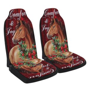 Horse Christmas Comfort And Joy Seat Cover…