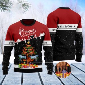 Horse Merry Christmas Ugly Christmas Sweater, Christmas…