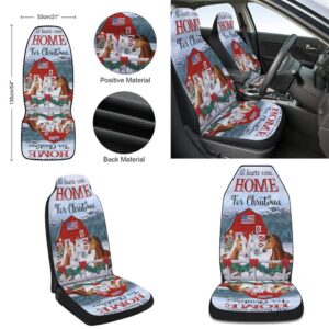 Horses Christmas All Hearts Come Home For Christmas Seat Cover Cars Christmas Car Seat Cover Car Seat Cover 2 vcocch.jpg