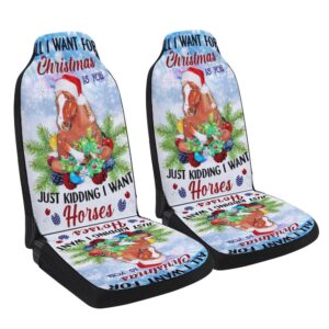 Horses Winter Snow Christmas Seat Cover Cars,…