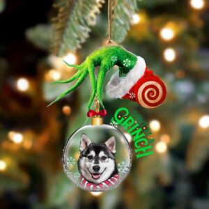 Husky2 Don’t Be A Grinch Christmas Ornament,…