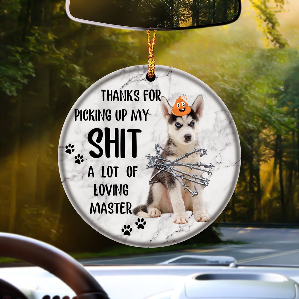 Husky A Lot Of Loving Master Ornament, Christmas Ornament, Dog Ornament, Xmas Dog Ornaments