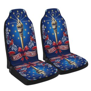 Indiana Merry Christmas Torch and Strs Seat…