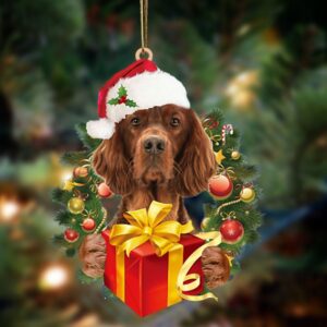 Irish Setter-Dogs give gifts Hanging Ornament, Christmas…