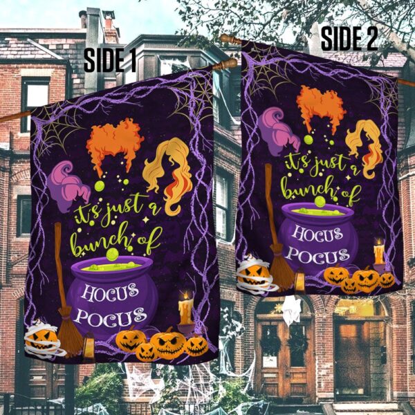 It’s A Bunch Of Hocus Pocus Witch Pumpkin Halloween Flag, Halloween Flag, Halloween Garden Flags, Halloween House Flags