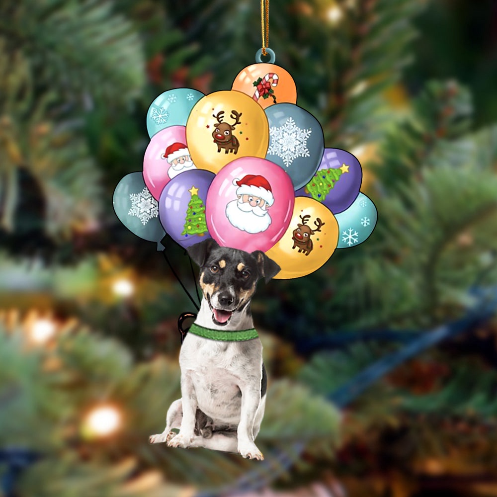 Jack Russell Terrier(2) With Balloons Christmas Ornament, Christmas Ornament, Dog Ornament, Xmas Dog Ornaments Jack Russell Terrier(2) With Balloons Christmas Ornament, Christmas Ornament, Dog Ornament, Xmas Dog Ornaments