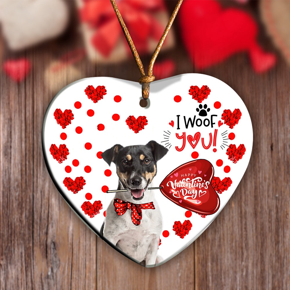 Jack Russell Terrier Happy Valentine’s Day Ornament, Christmas Ornament, Dog Ornament, Xmas Dog Ornaments Jack Russell Terrier Happy Valentine’s Day Ornament, Christmas Ornament, Dog Ornament, Xmas Dog Ornaments