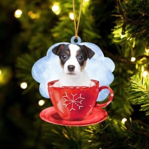 Jack Russell Terrier On The Cup Christmas…