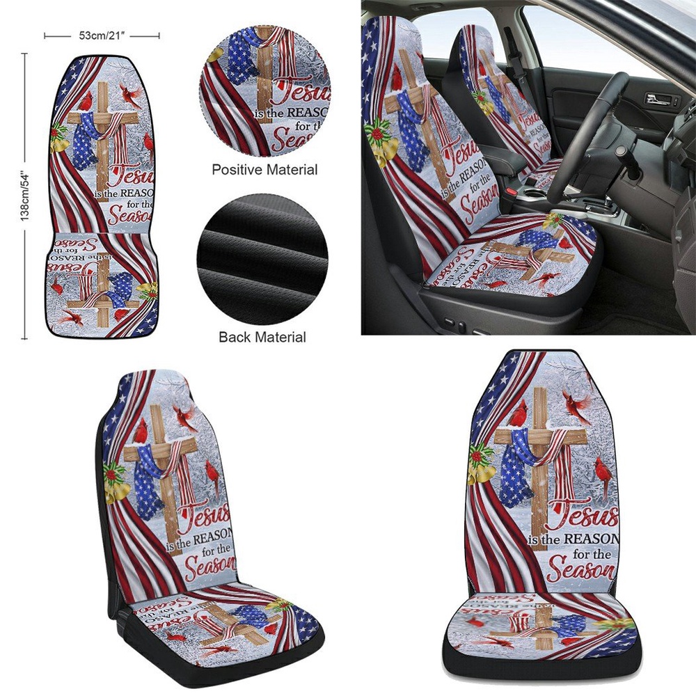 Jesus Christ Cross Jesus is The Reason for Season Christmas Seat Cover Cars, Christmas Car Seat Cover, Car Seat Cover Jesus Christ Cross Jesus is The Reason for Season Christmas Seat Cover Cars, Christmas Car Seat Cover, Car Seat Cover