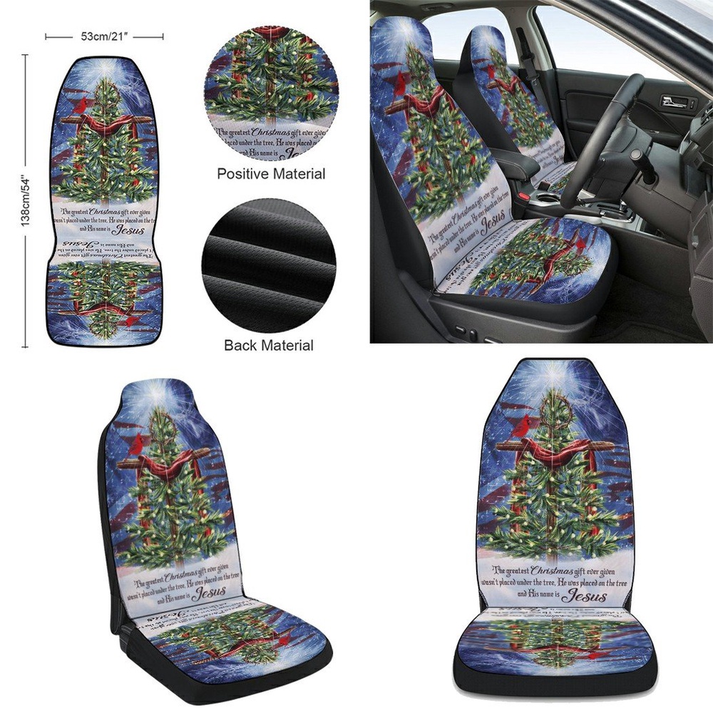 Jesus Christ The Greatest Gift Christmas Seat Cover Cars, Christmas Car Seat Cover, Car Seat Cover Jesus Christ The Greatest Gift Christmas Seat Cover Cars, Christmas Car Seat Cover, Car Seat Cover