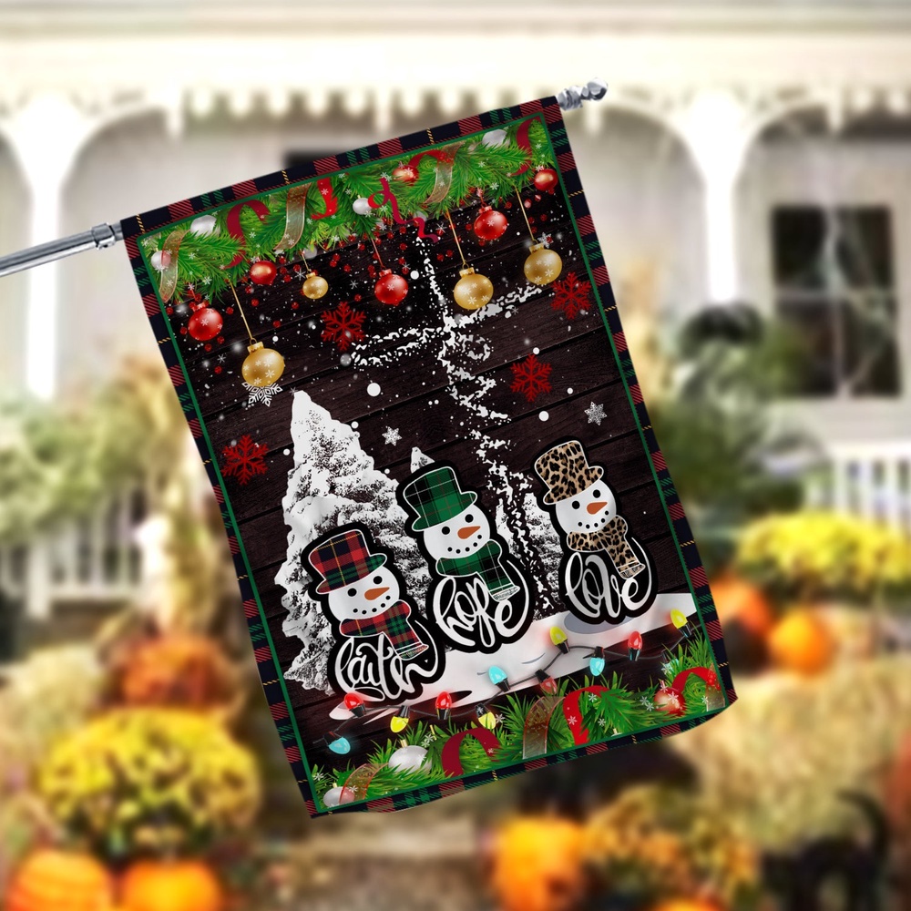 Jesus Faith Hope Love Garden FlagXmas, Garden Flags, Outdoor Xmas Flags, Christmas Flag Outdoor