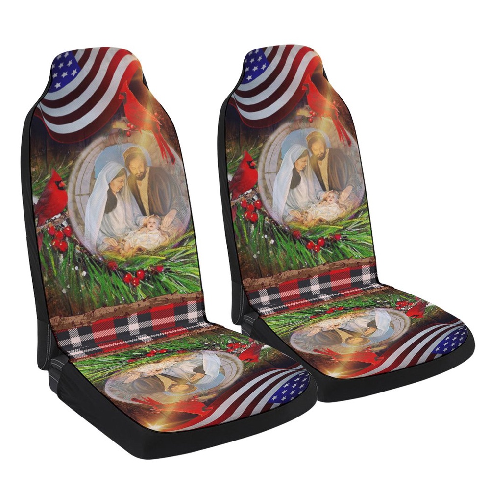 Jesus Is Born Christmas Seat Cover Cars, Christmas Car Seat Cover, Car Seat Cover