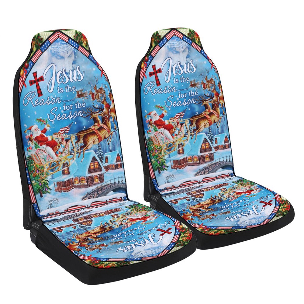 Jesus Is The Reason For The Christmas Season Seat Cover Cars, Christmas Car Seat Cover, Car Seat Cover Jesus Is The Reason For The Christmas Season Seat Cover Cars, Christmas Car Seat Cover, Car Seat Cover