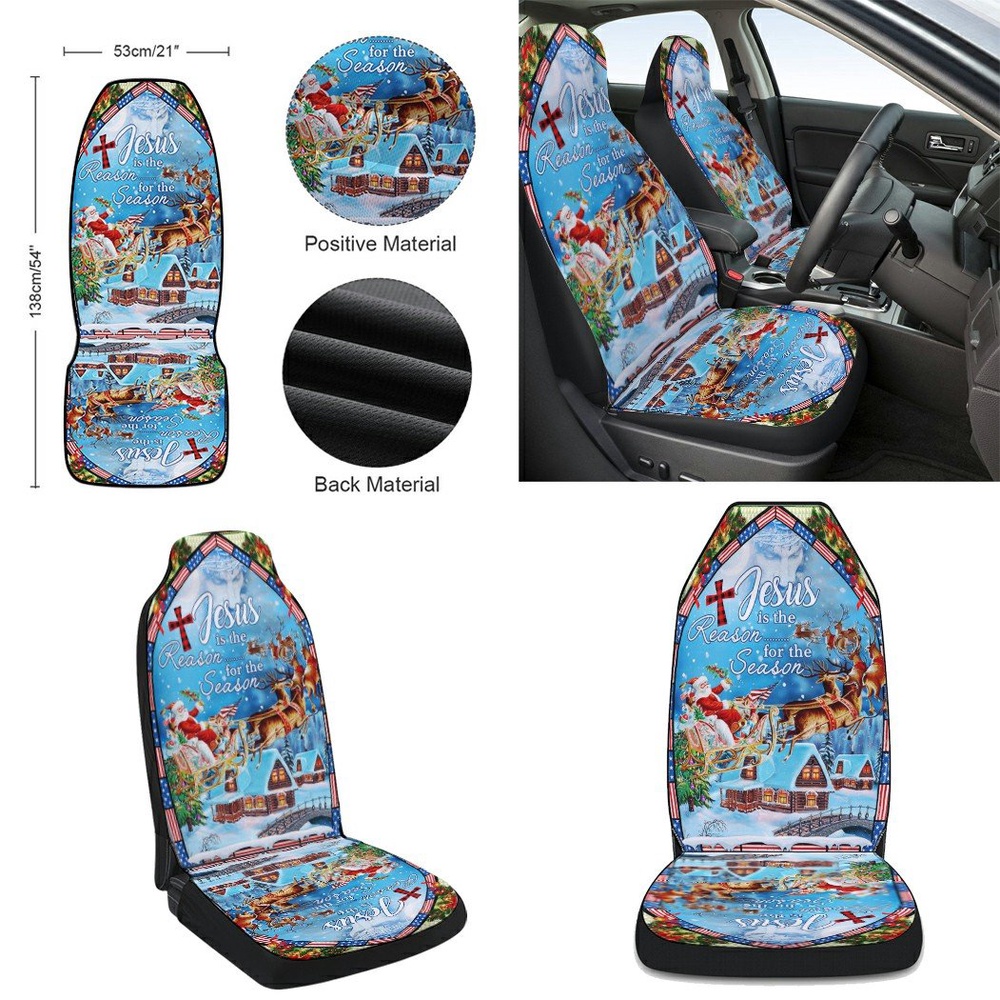 Jesus Is The Reason For The Christmas Season Seat Cover Cars, Christmas Car Seat Cover, Car Seat Cover Jesus Is The Reason For The Christmas Season Seat Cover Cars, Christmas Car Seat Cover, Car Seat Cover