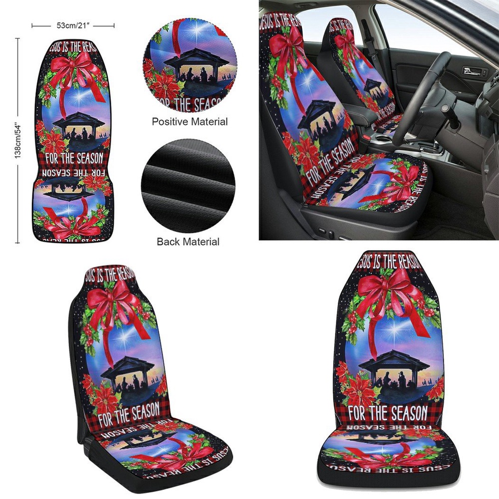 Jesus Is The Reason For The Season Christmas Seat Cover Cars, Christmas Car Seat Cover, Car Seat Cover