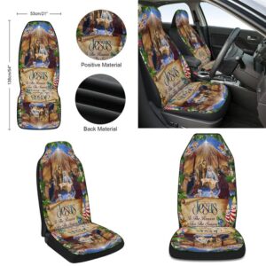 Jesus Jesus Is The Reason For The Season Christmas Seat Cover Cars Christmas Car Seat Cover Car Seat Cover 2 h89mym.jpg