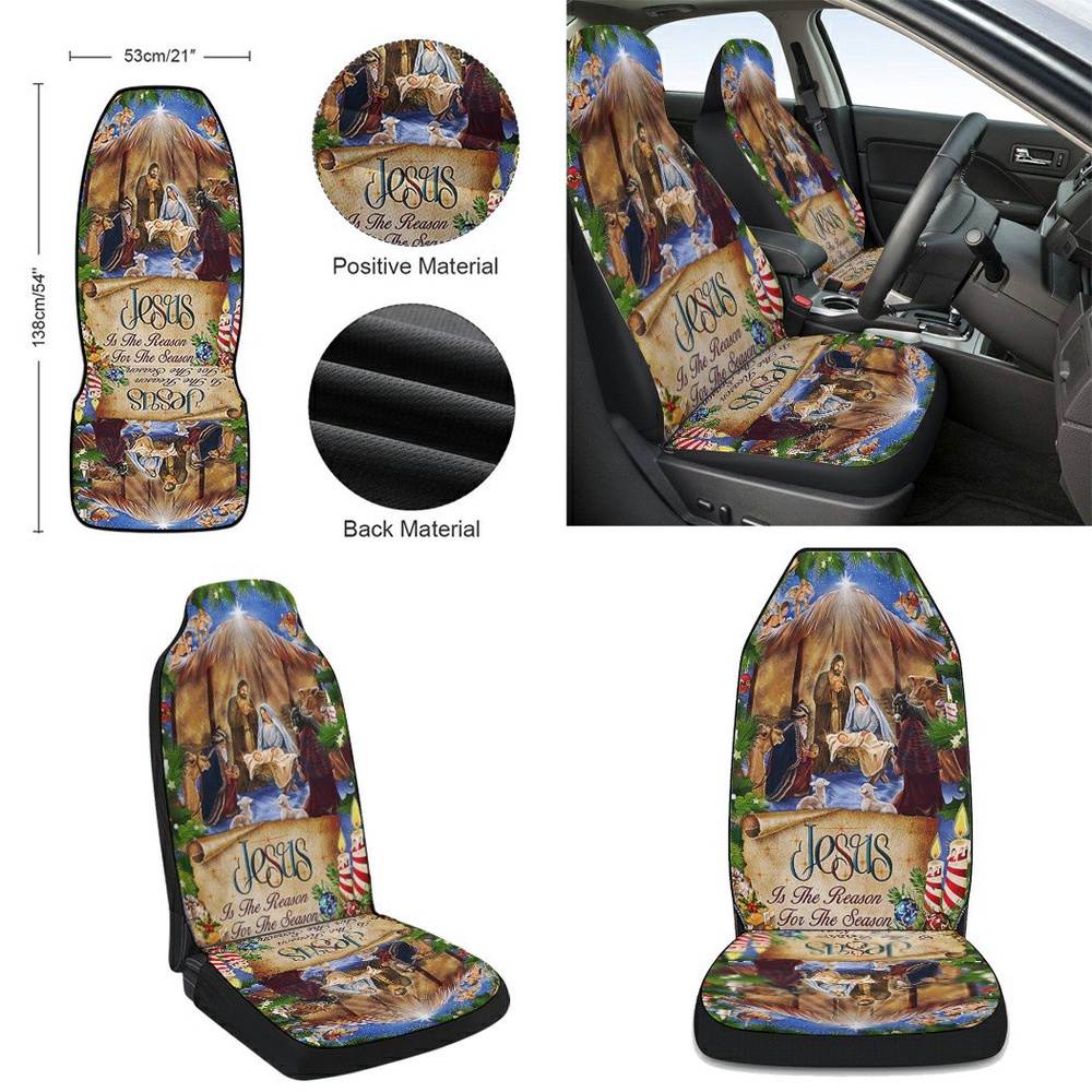 Jesus Jesus Is The Reason For The Season Christmas Seat Cover Cars, Christmas Car Seat Cover, Car Seat Cover Jesus Jesus Is The Reason For The Season Christmas Seat Cover Cars, Christmas Car Seat Cover, Car Seat Cover