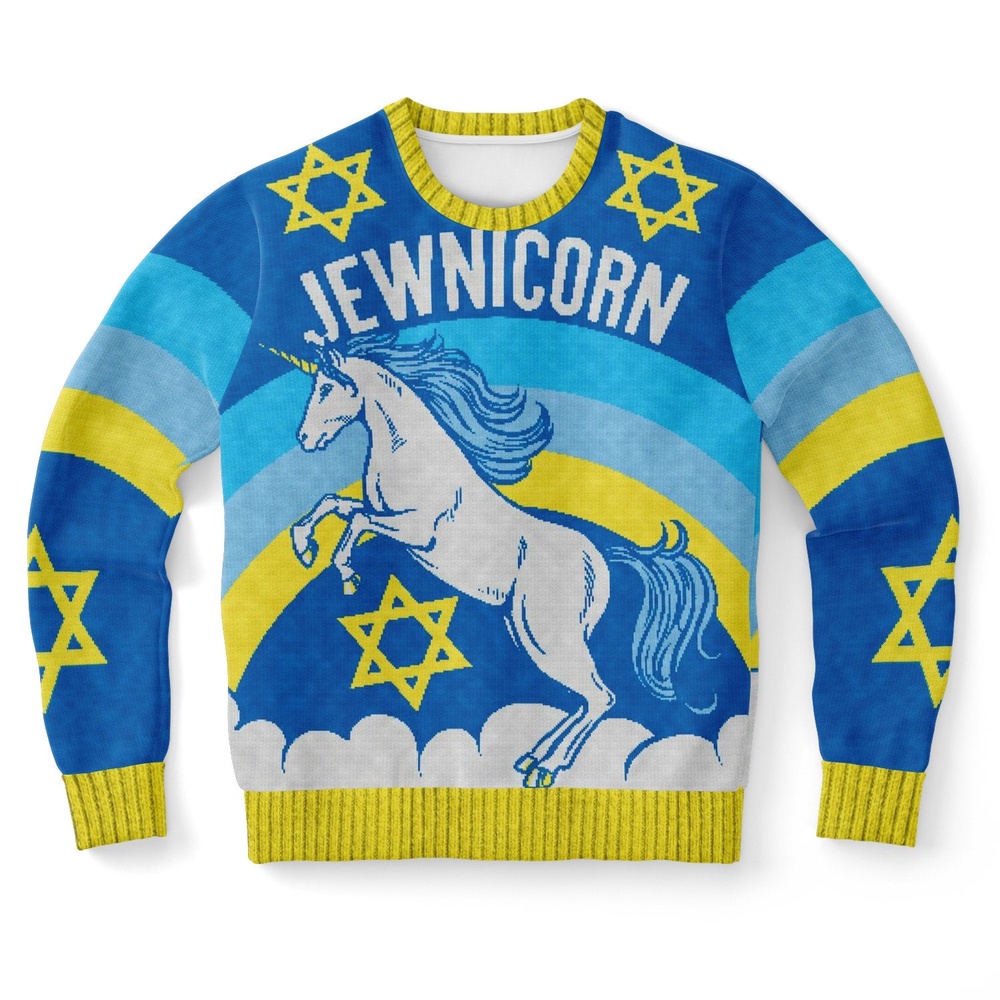 Jewnicorn Star Of David Ugly Christmas Sweater, Christmas Sweater, Ugly Sweater, Funny Xmas Sweaters Jewnicorn Star Of David Ugly Christmas Sweater, Christmas Sweater, Ugly Sweater, Funny Xmas Sweaters
